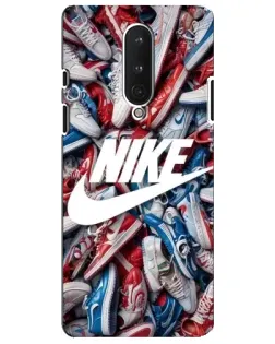 Чехол для OnePlus 8 с картинкой «Коллаж кроссовок Найк»
