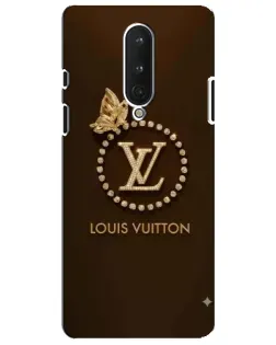 Чохол для OnePlus 8 з картинкою «LV — золота печатка»