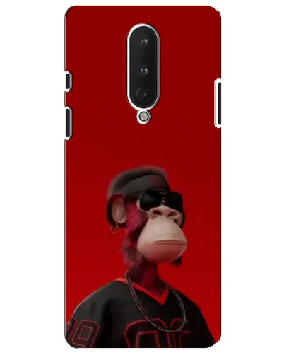 Чохол для OnePlus 8 з картинкою «Bored Ape в червоному»