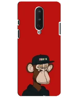 Чохол для OnePlus 8 з картинкою «Bored Ape — червоний фон» Чохол для OnePlus 8 з картинкою «Bored Ape — червоний фон»