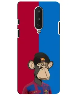 Чохол для OnePlus 8 з картинкою «Bored Ape — фанат Барси»