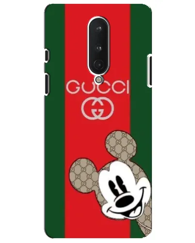Чехол для OnePlus 8 с картинкой «Gucci — полосы и Микки»