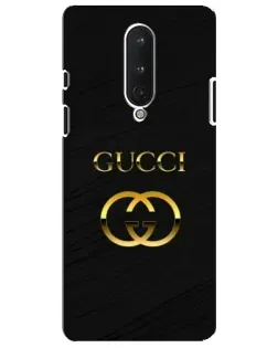 Чехол для OnePlus 8 с картинкой «Золотой логотип Gucci»