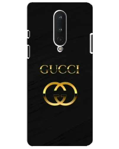 Чехол для OnePlus 8 с картинкой «Золотой логотип Gucci»