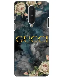 Чехол для OnePlus 8 с картинкой «Абстрактные цветы Gucci»