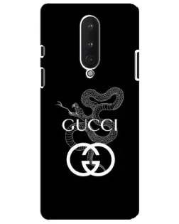 Чехол для OnePlus 8 с картинкой «Gucci — серебряная змея»