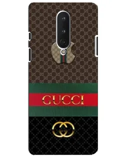 Чехол для OnePlus 8 с картинкой «Gucci — брендированный десерт»
