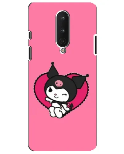 Чехол для OnePlus 8 с картинкой «Kuromi — любовь в сердце»