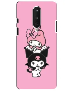Чехол для OnePlus 8 с картинкой «My Melody и Kuromi» Чехол для OnePlus 8 с картинкой «My Melody и Kuromi»