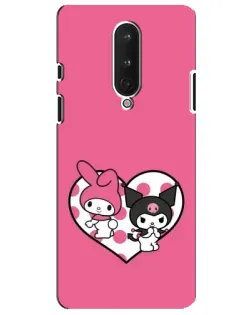 Чехол для OnePlus 8 с картинкой «Kuromi и My Melody» Чехол для OnePlus 8 с картинкой «Kuromi и My Melody»