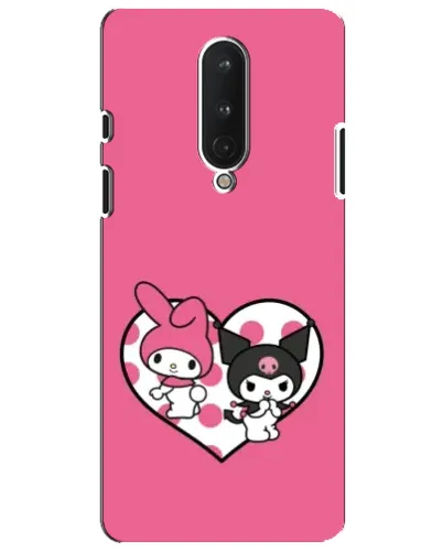 Чехол для OnePlus 8 с картинкой «Kuromi и My Melody»