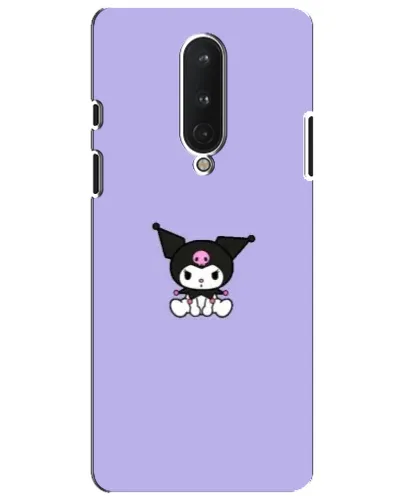 Чехол для OnePlus 8 с картинкой «Kuromi — фиолетовый минимализм»
