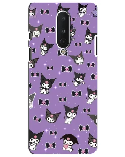 Чехол для OnePlus 8 с картинкой «Kuromi — паттерн»
