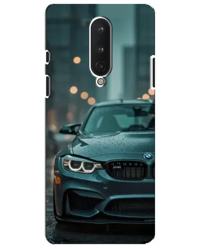 Чохол для OnePlus 8 з картинкою «BMW у вогнях міста»