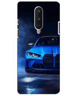 Чохол для OnePlus 8 з картинкою «Блакитна BMW M4»