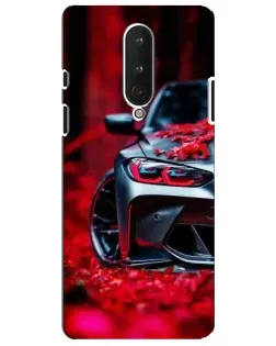 Чохол для OnePlus 8 з картинкою «Спортивна BMW та квіти»