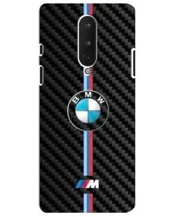 Чохол для OnePlus 8 з картинкою «Емблема BMW та карбон»