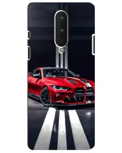 Чохол для OnePlus 8 з картинкою «Червона BMW на дорозі»
