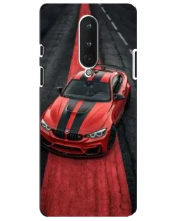 Чохол для OnePlus 8 з картинкою «BMW на червоній доріжці»