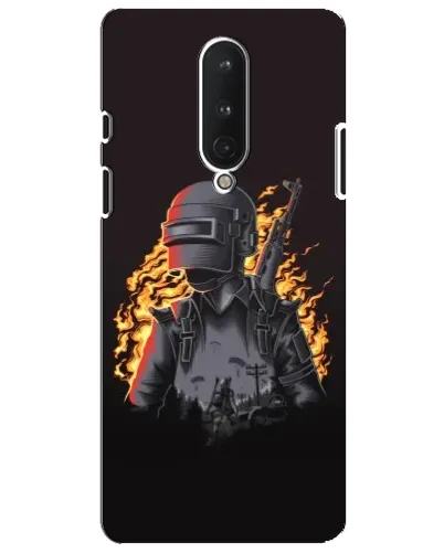 Чехол для OnePlus 8 с картинкой «PUBG — огненный силуэт» Чехол для OnePlus 8 с картинкой «PUBG — огненный силуэт»