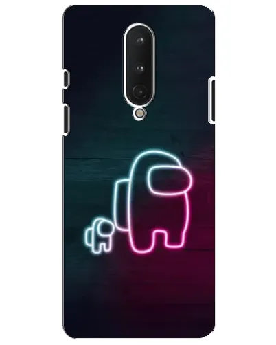 Чехол для OnePlus 8 с картинкой «Among Us неон-арт»