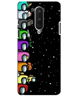 Чехол для OnePlus 8 с картинкой «Команда Among Us»