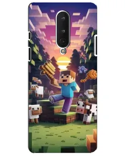 Чехол для OnePlus 8 с картинкой «Стив на ферме» Чехол для OnePlus 8 с картинкой «Стив на ферме»