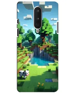 Чехол для OnePlus 8 с картинкой «Minecraft летний день»