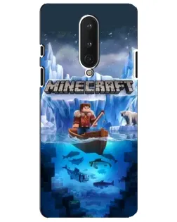 Чехол для OnePlus 8 с картинкой «Minecraft ледяной мир»