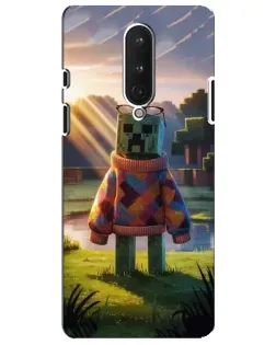 Чехол для OnePlus 8 с картинкой «Крипер в свитере»
