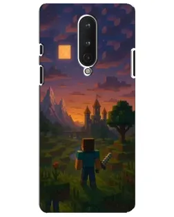 Чехол для OnePlus 8 с картинкой «Стив у башни»