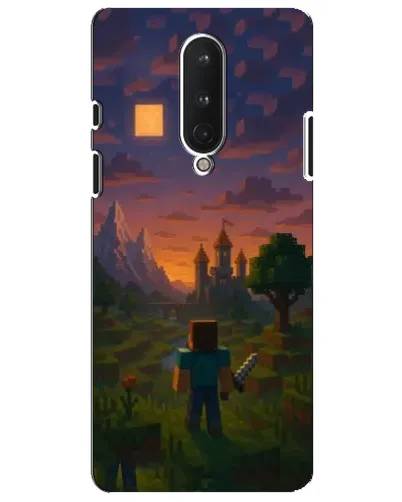 Чехол для OnePlus 8 с картинкой «Стив у башни» Чехол для OnePlus 8 с картинкой «Стив у башни»