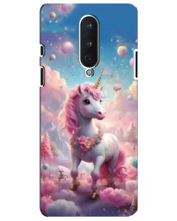 Чехол для OnePlus 8 с картинкой «Единорог среди облаков»