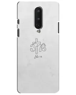 Чехол для OnePlus 8 с картинкой «Иоанна 3:16 Крест» Чехол для OnePlus 8 с картинкой «Иоанна 3:16 Крест»