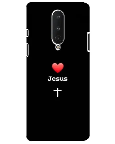 Чехол для OnePlus 8 с картинкой «Сердце - Jesus»