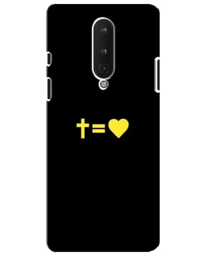 Чехол для OnePlus 8 с картинкой «Сердце и Крест»