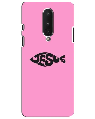 Чехол для OnePlus 8 с картинкой «Розовый символ  Jesus»