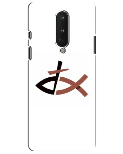 Чехол для OnePlus 8 с картинкой «Рыба и крест»