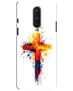 Чехол для OnePlus 8 с картинкой «Акварельный крест»