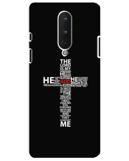 Чехол для OnePlus 8 с картинкой «Текстовый крест»