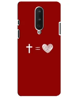 Чехол для OnePlus 8 с картинкой «Уравнение любви»
