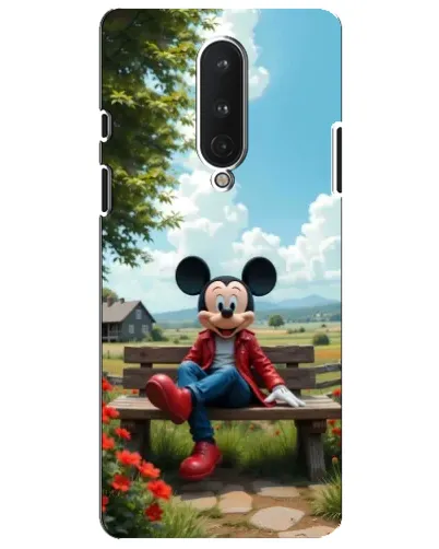 Чехол для OnePlus 8 с картинкой «Микки на скамейке» Чехол для OnePlus 8 с картинкой «Микки на скамейке»
