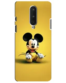 Чехол для OnePlus 8 с картинкой «Микки на желтом»