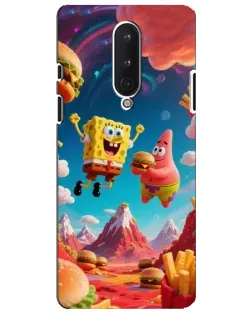 Чехол для OnePlus 8 с картинкой «Космический фастфуд»