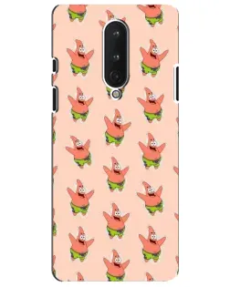 Чехол для OnePlus 8 с картинкой «Патрик Стар паттерн»