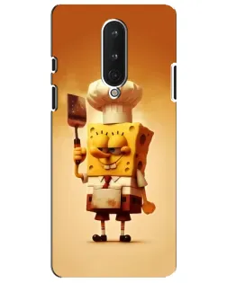 Чехол для OnePlus 8 с картинкой «Губка Боб повар»