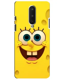 Чехол для OnePlus 8 с картинкой «Губка Боб улыбка»