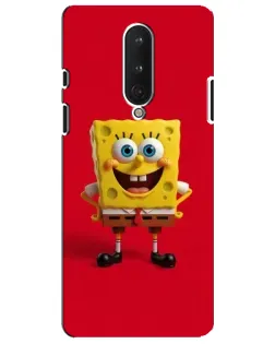 Чехол для OnePlus 8 с картинкой «Спанч Боб на красном»