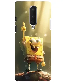Чехол для OnePlus 8 с картинкой «Сияющий Спанч Боб»