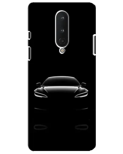 Чохол для OnePlus 8 з картинкою «Силует Tesla Night»